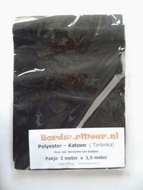 Polyester katoen  in ZWART